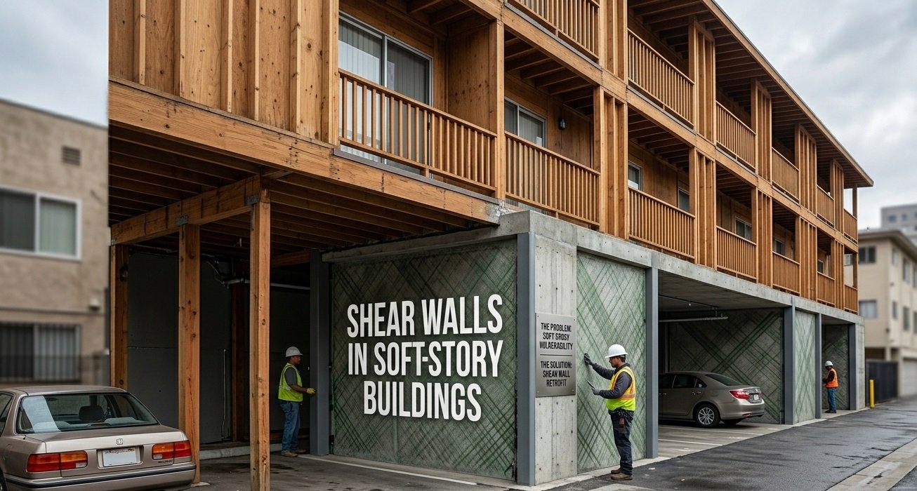 Shear Walls in Soft-Story Buildings
